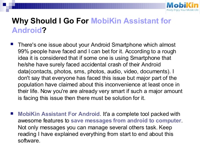 mobikin assistant for android reviews